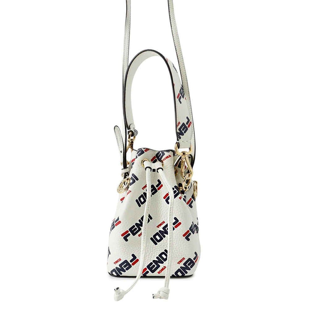 Fendi Montresor Handbag FILA Collaboration Leather Shoulder Bag